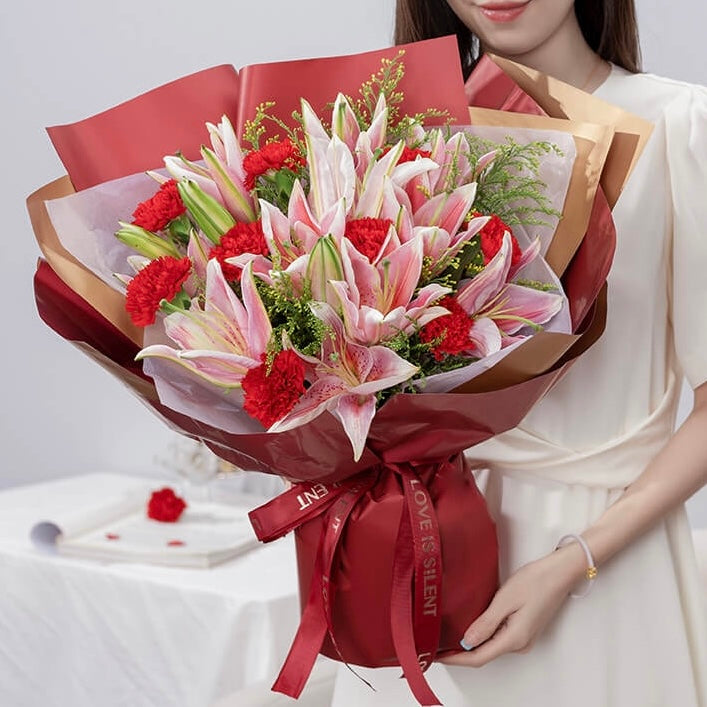Lily Carnation Bouquet
