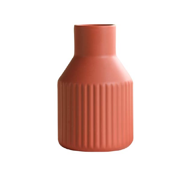 Matte Orange Ins Ceramic Vase (Big)