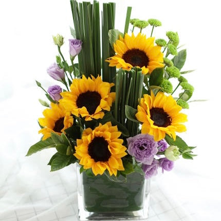 Sunflower Vase Arrangement