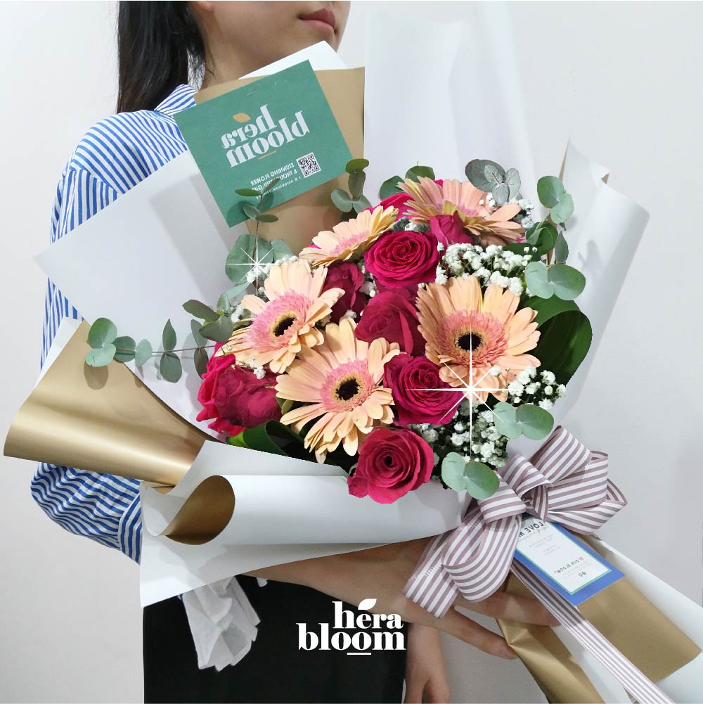 Daisy Rose Mixed Bouquet - Hera Bloom