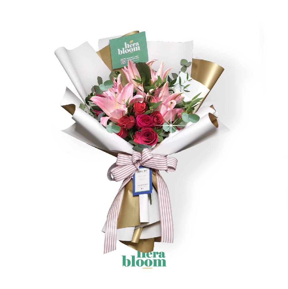 Lily Rose Mixed Bouquet - Hera Bloom