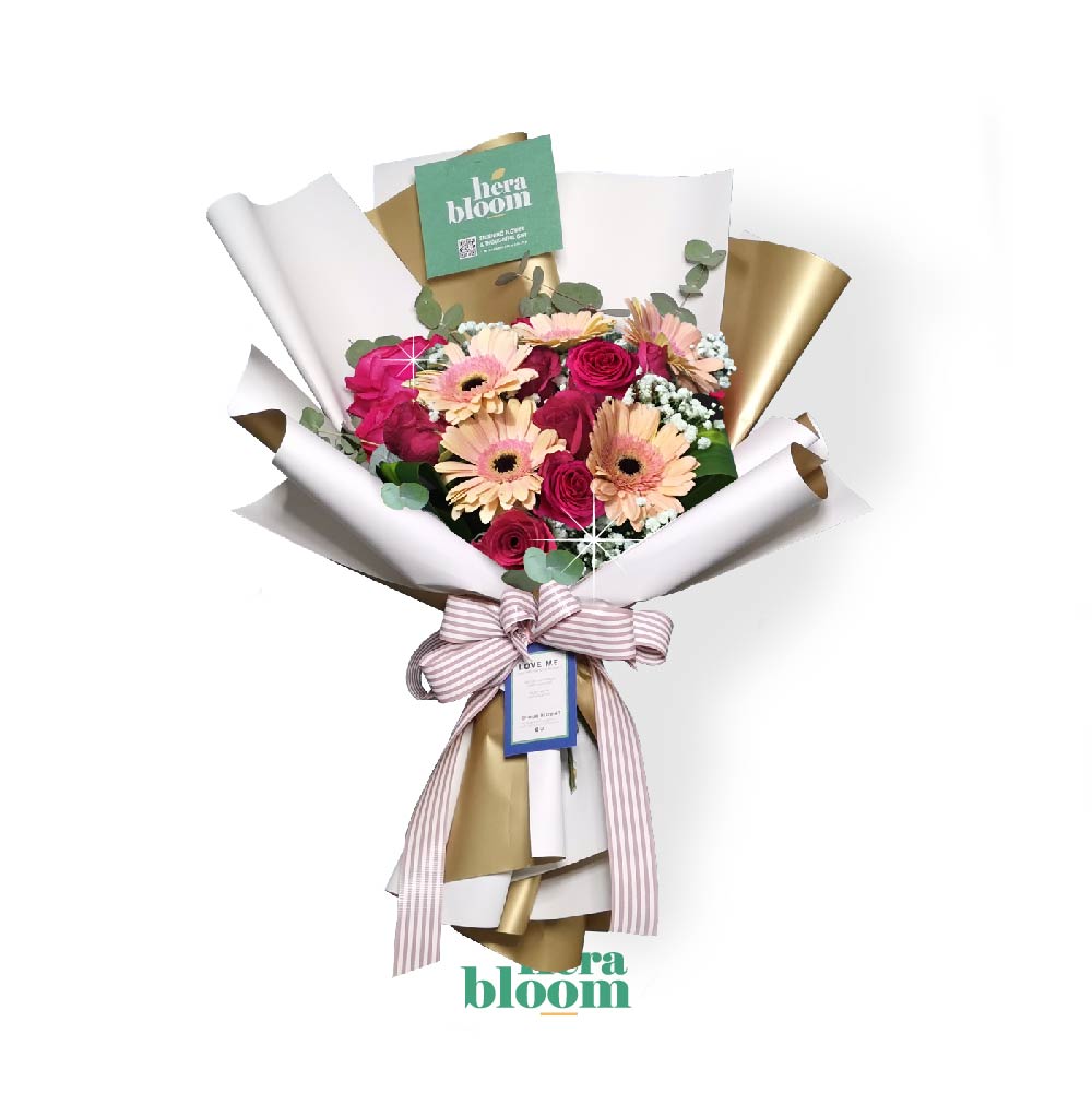 Daisy Rose Mixed Bouquet - Hera Bloom