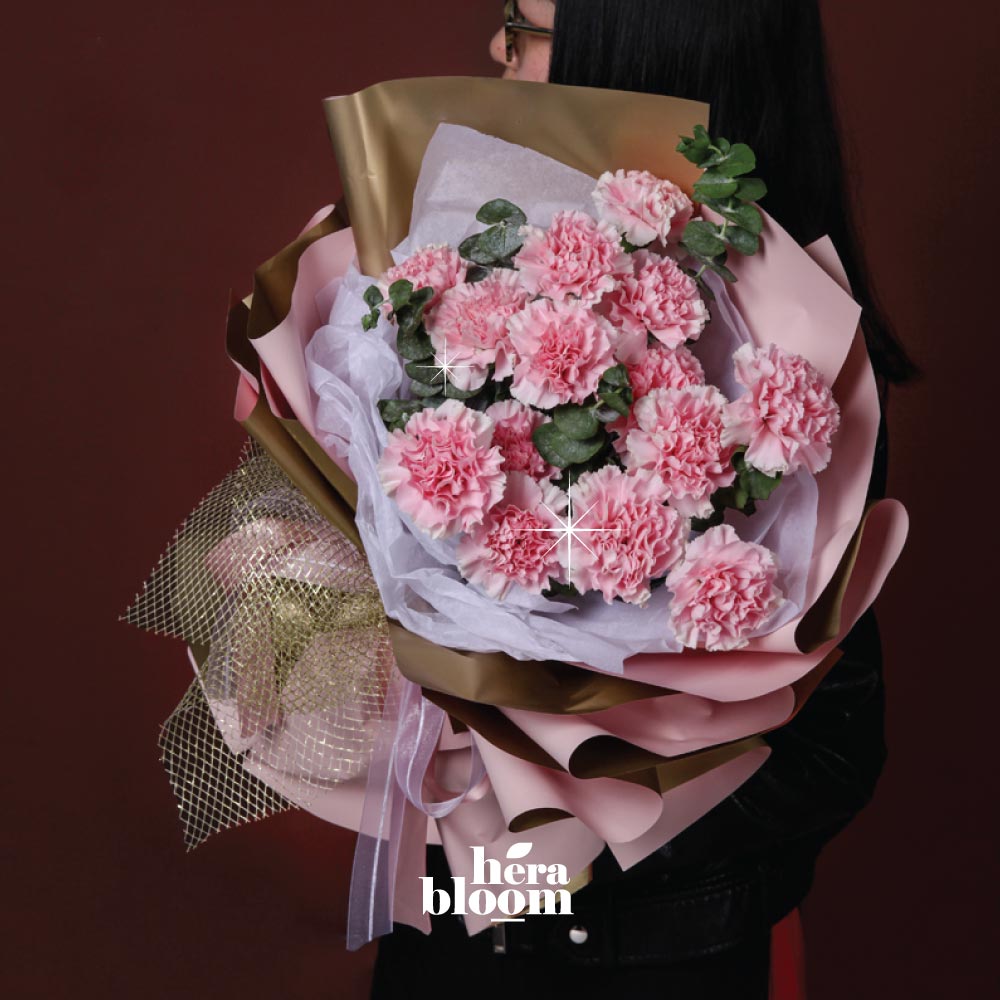 Pink Carnation Bouquet - Hera Bloom