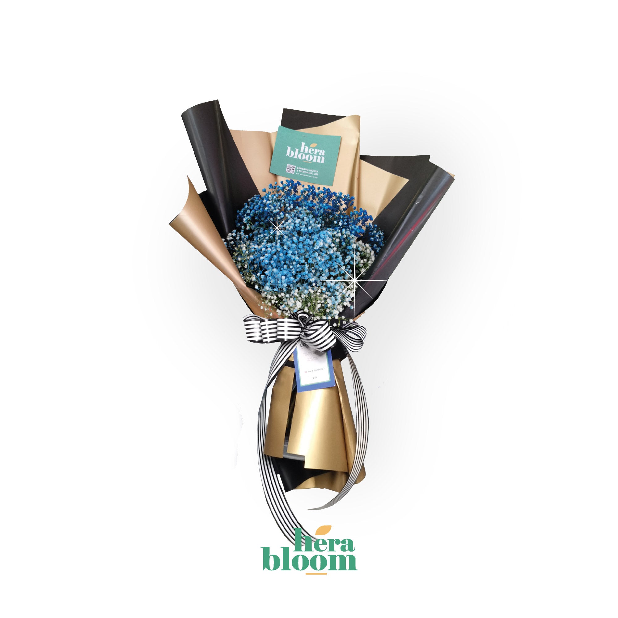 Blue Baby Breathe Bouquet - Hera Bloom
