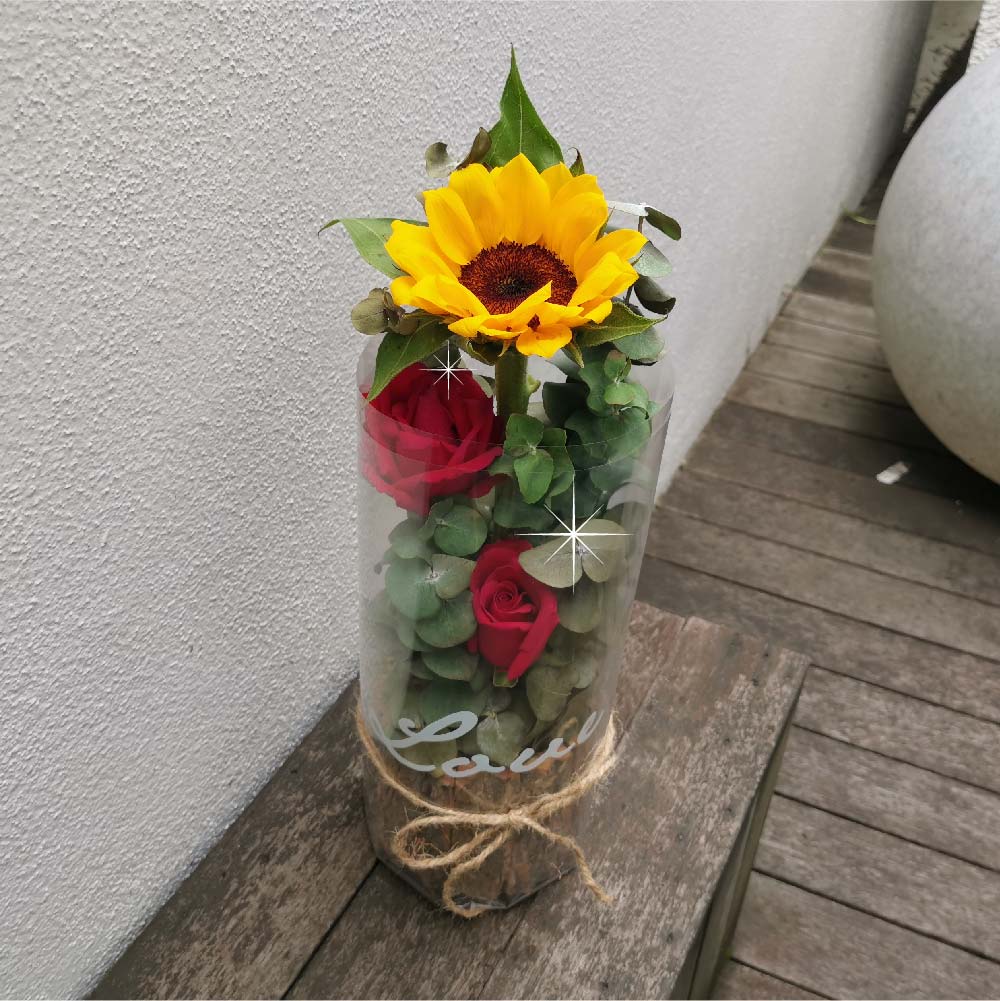 Sunflower in Wooden - Hera Bloom